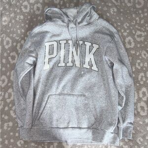 PINK grey oversized hoodie
